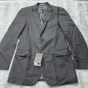 Demantie mens‎ black Modern Tailored Fit Suit jacket size 34R